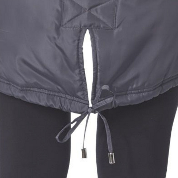 🏷NWT Charcoal  BEBE Hooded Anorak - Picture 6 of 9